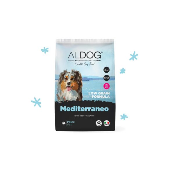 ALDOG MEDITERRANEO LOW GRAIN KUTYATÁP MEDIUM 10 kg