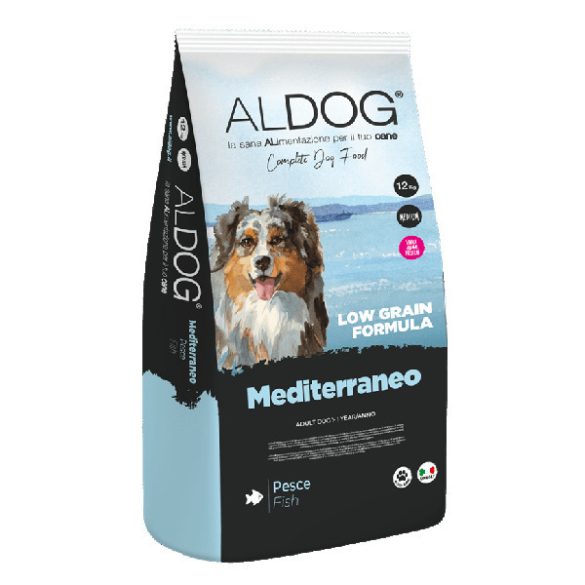ALDOG MEDITERRANEO LOW GRAIN KUTYATÁP MEDIUM 10 kg