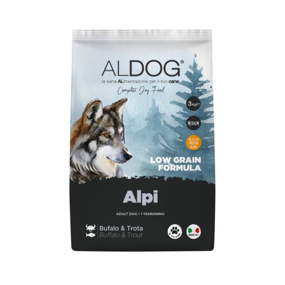 ALDOG ALPI LOW GRAIN KUTYATÁP MEDIUM 3 kg