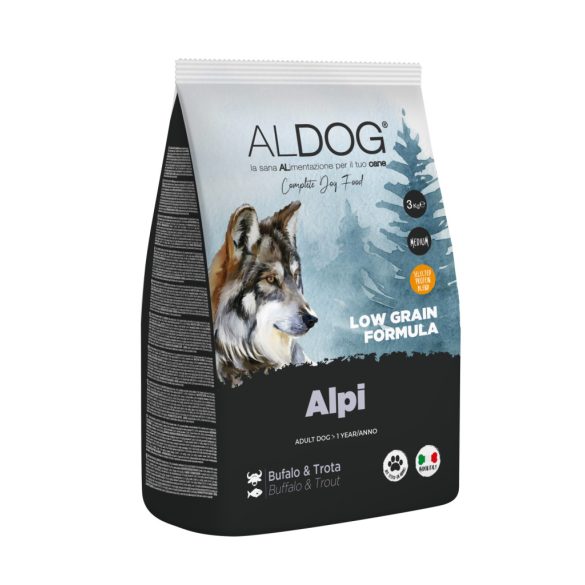 ALDOG ALPI LOW GRAIN KUTYATÁP MEDIUM 3 kg