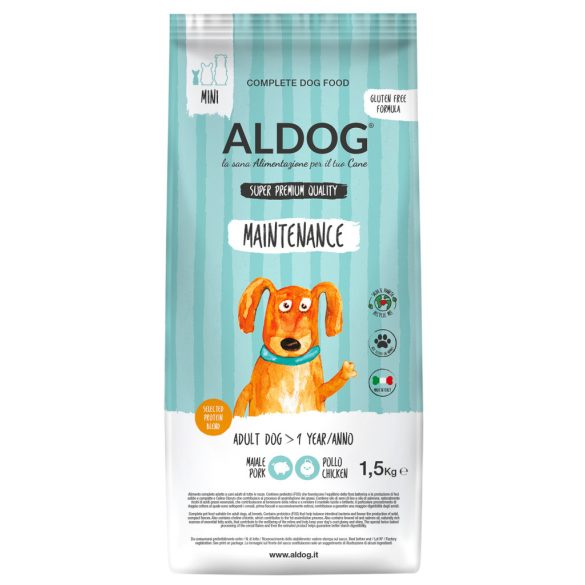 ALDOG MAINTENANCE KUTYATÁP MINI 1,5 kg