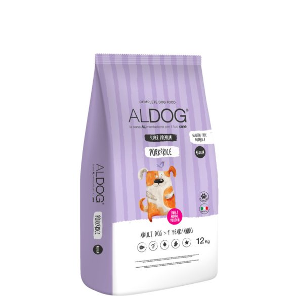 ALDOG PORK HIPOALLERGÉN KUTYATÁP MEDIUM 12 kg