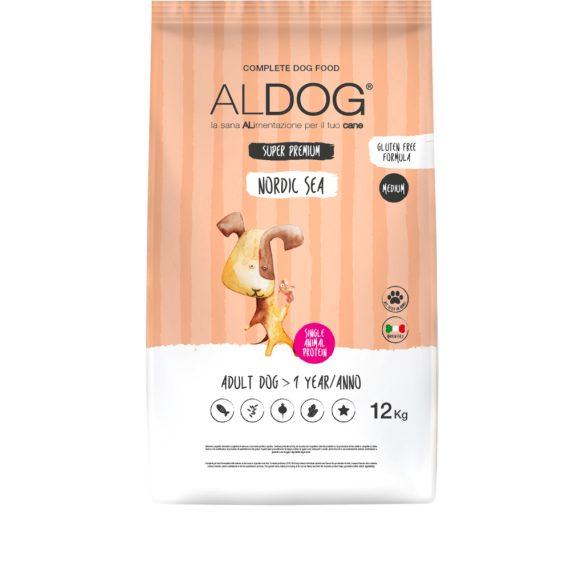 ALDOG NORDIC SEA HIPOALLERGÉN KUTYATÁP MEDIUM 12 kg