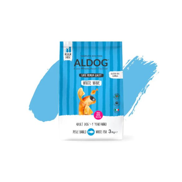ALDOG WHITE WAVE HIPOALLERGÉN KUTYATÁP MEDIUM 3 kg