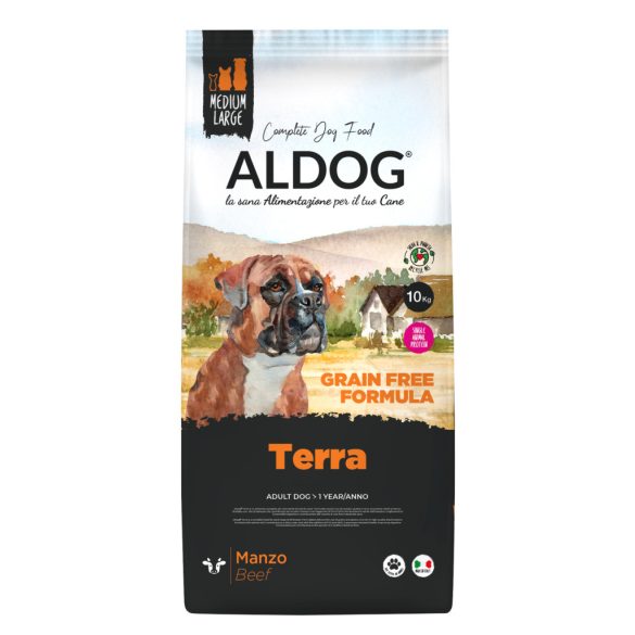 ALDOG TERRA HIPOALLERGÉN KUTYATÁP MEDIUM 10 kg