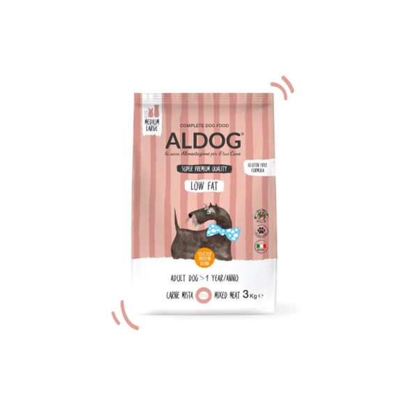 ALDOG LOW FAT KUTYATÁP MEDIUM 3 kg