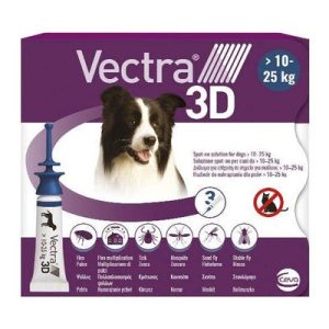 Vectra® 3D rácsepegtető oldat kutyáknak 10-25 kg 3 pip