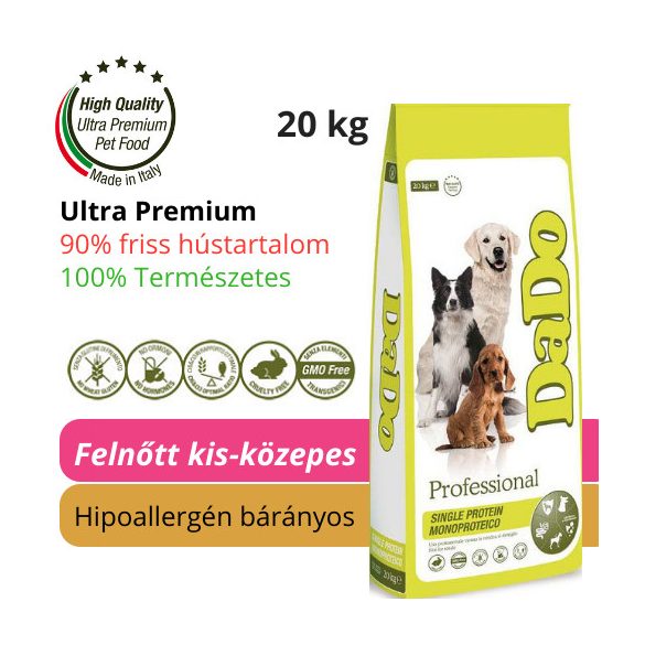 DaDo Adult Medium Lamb 2*20 kg