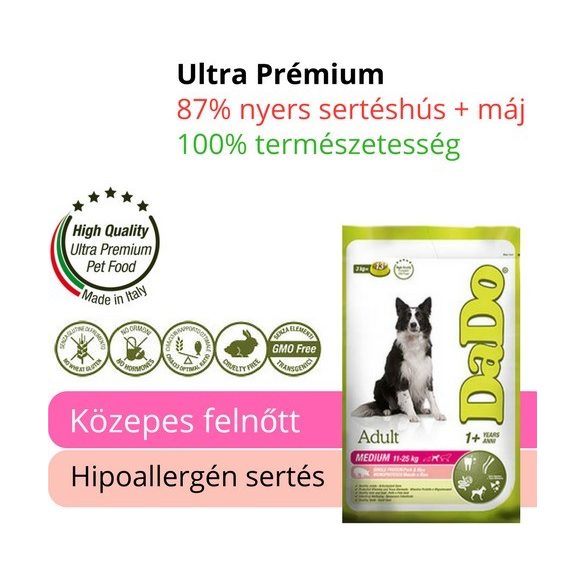DaDo Adult Medium Pork & Liver 2*12 kg