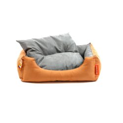 Aminela kutyafehkely párnával S narancs/szürke 60x50 cm