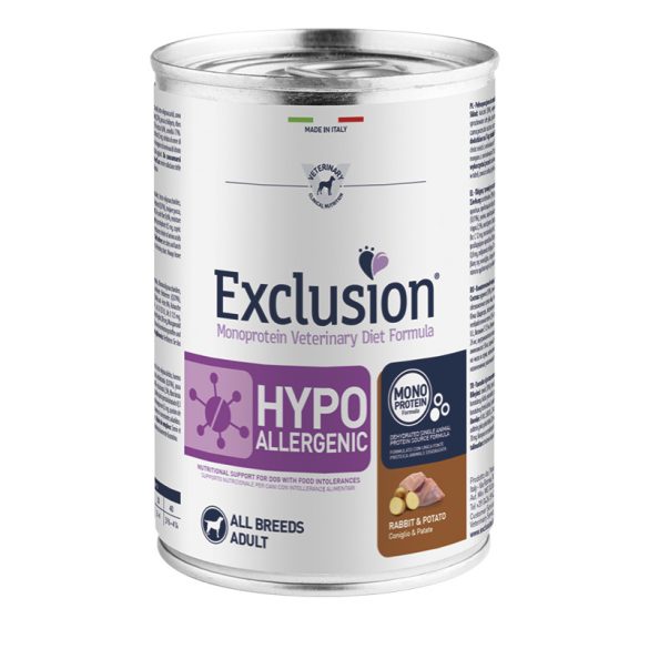 Exclusion Hypoallergenic Rabbit and Potato 400 g