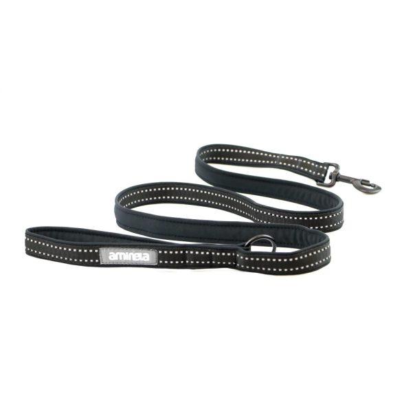 Aminela póráz Sport & City 25 mm / 150 cm fekete
