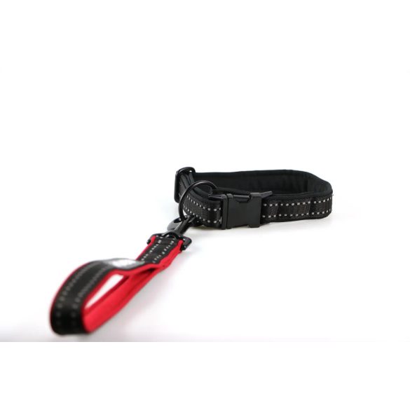 Aminela nyakörv csattal - Sport & City 25 mm/35-60 cm, fekete