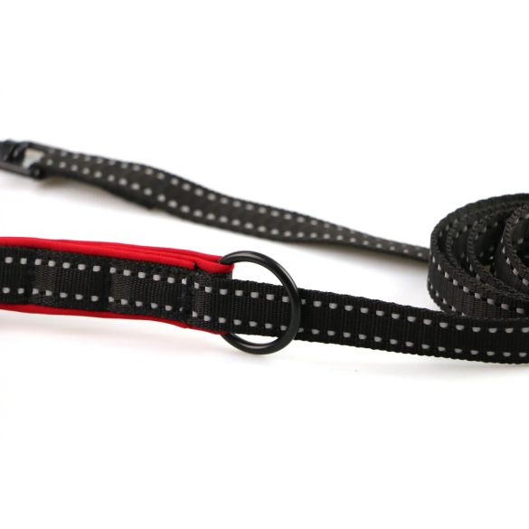 Aminela póráz nonlined Sport & City 20 mm / 150 cm piros/fekete