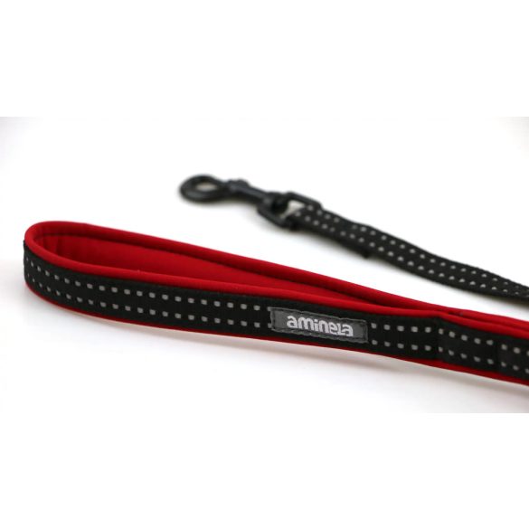 Aminela póráz nonlined Sport & City 16 mm / 150 cm piros/fekete