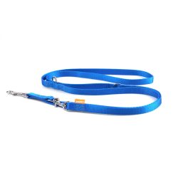 Aminela állítható póráz karikával 15 mm/220 cm kék