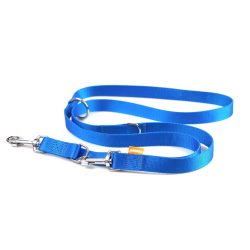 Aminela állítható póráz karikával 25 mm/220 cm kék