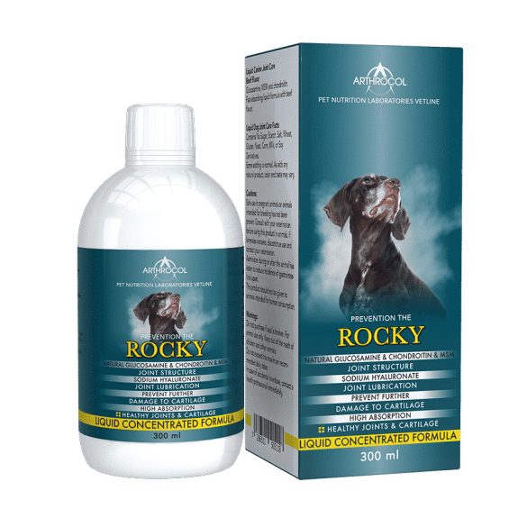 Arthrocol Mobility Junior - Rocky ízületvédő és porcerősítő tápkiegészítő kutyáknak 300 ml