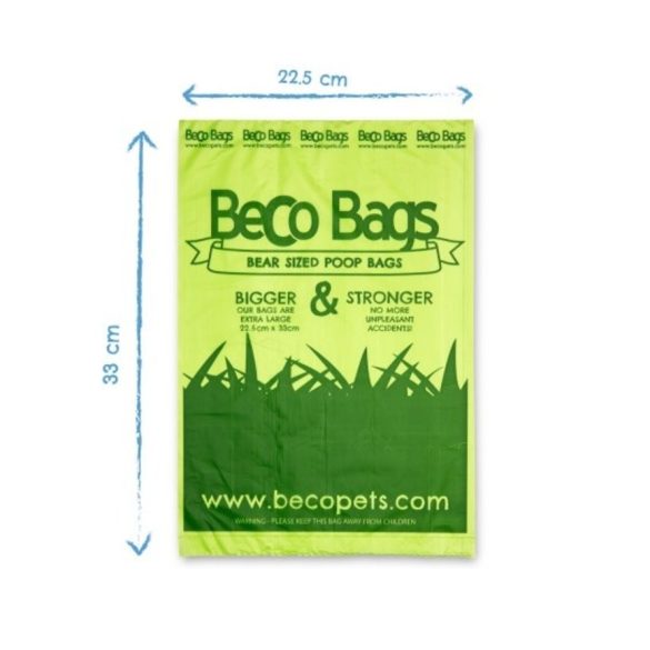 Beco Pets Környezetbarát Zacskó Menta Illatú 4 guriga - 60 zacskó