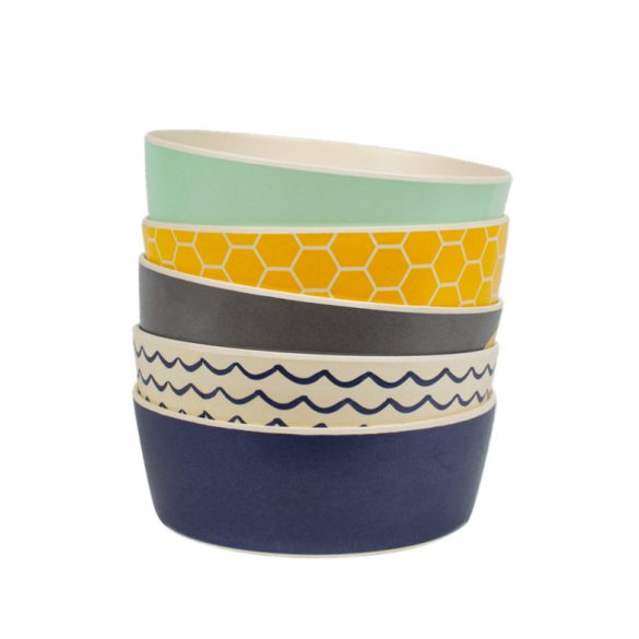 Beco Pets Printed Bowl Bowl Zöldeskék L