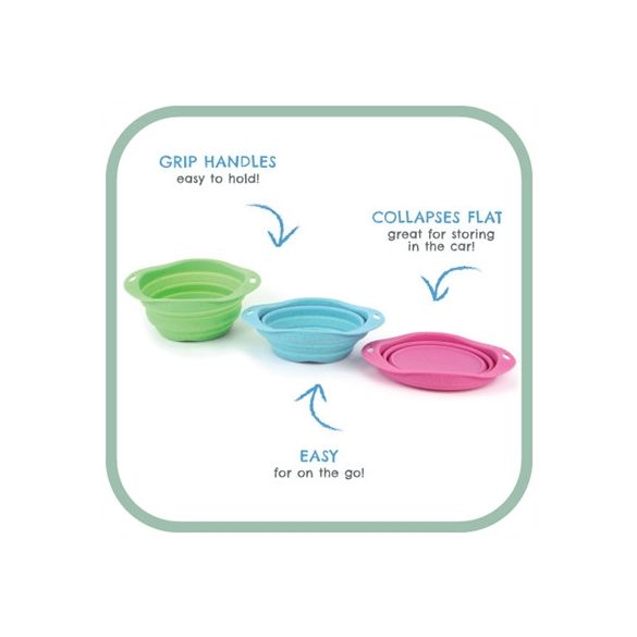 Beco Pets Összecsukható Utazótál M Rózsaszín