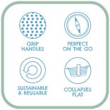 Beco Pets Összecsukható Utazótál M Kék