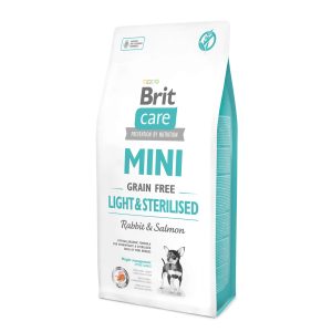 Brit Care MINI - LIGHT & STERILISED NYÚL & LAZAC 7 kg