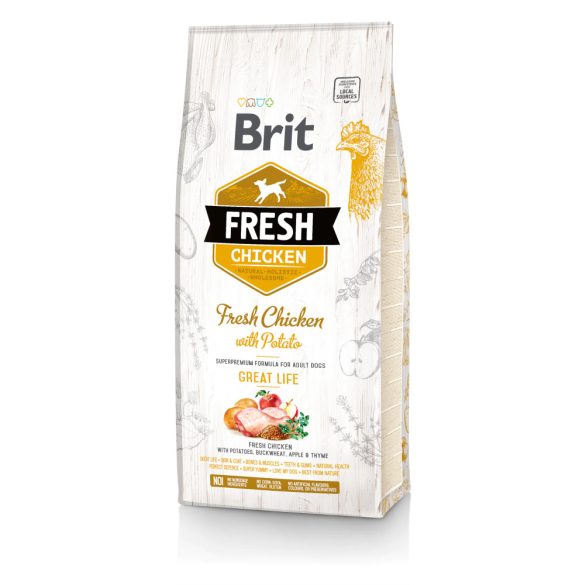 Brit Fresh ADULT CSIRKE & BURGONYA 12 kg