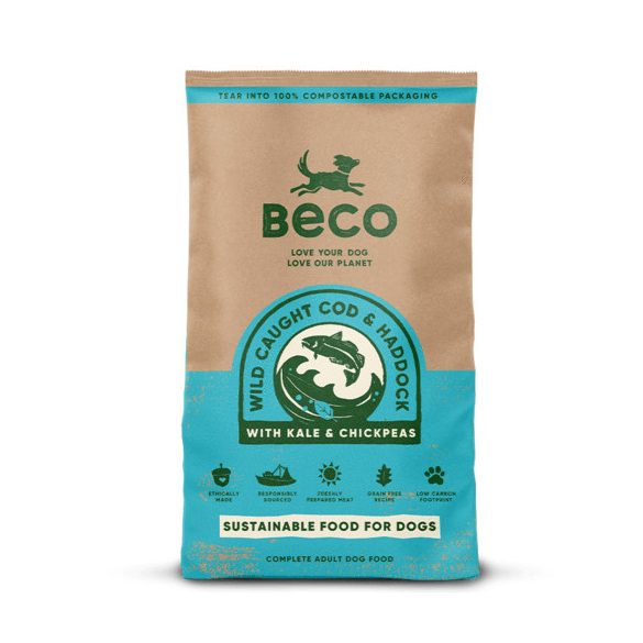 Beco MSC tanúsított tőkehal és foltos tőkehal kelkáposztával és csicseriborsóval 6 kg