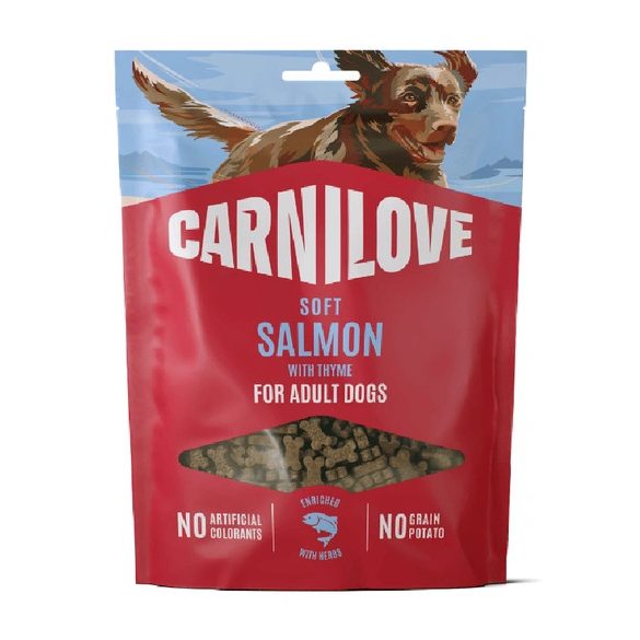 Carnilove Dog Soft Snack Salmon With Thyme - Lazac Kakukkfűvel kistestű kutyáknak 200g