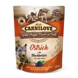 Carnilove Adult tasakos Paté - strucc szederrel 300g
