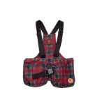 Firedog Dummytartó mellény Trainer XL red tartan with plastic buckle