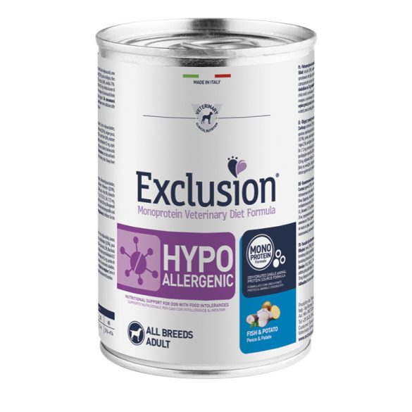 Exclusion Hypoallergenic Fish and Potato 400 g