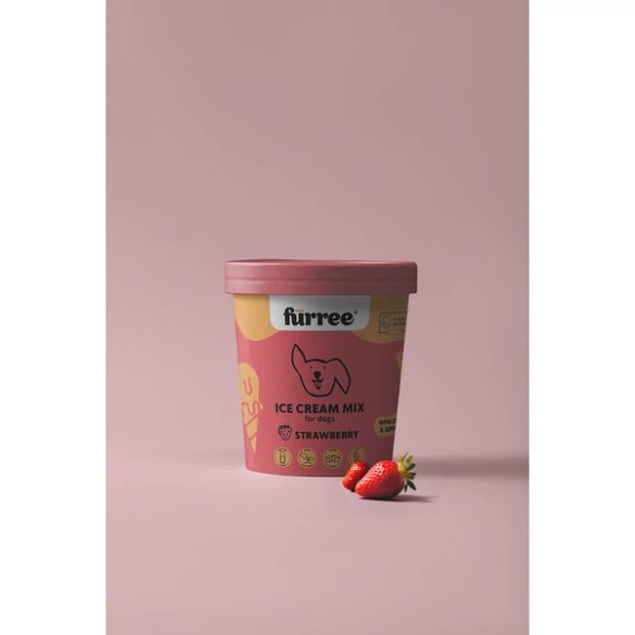 Fürree Természetes Fagyipor Kutyáknak Eper 60 g