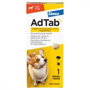 AdTab 225mg rágótabletta kutyák részére (5,5-11 kg)