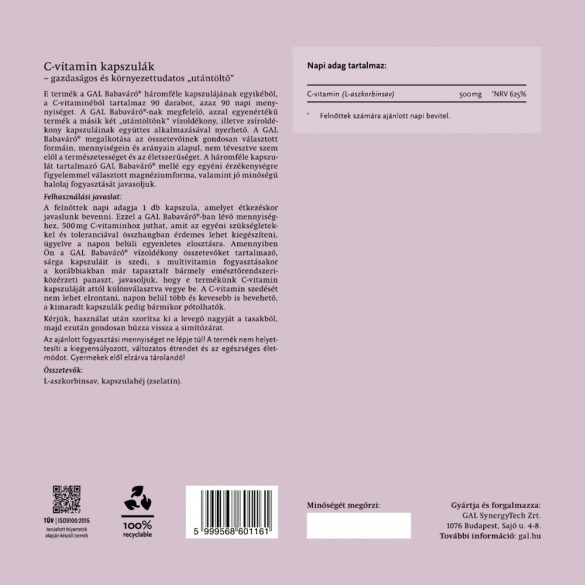 GAL Babaváró – 90 adagos utántöltő