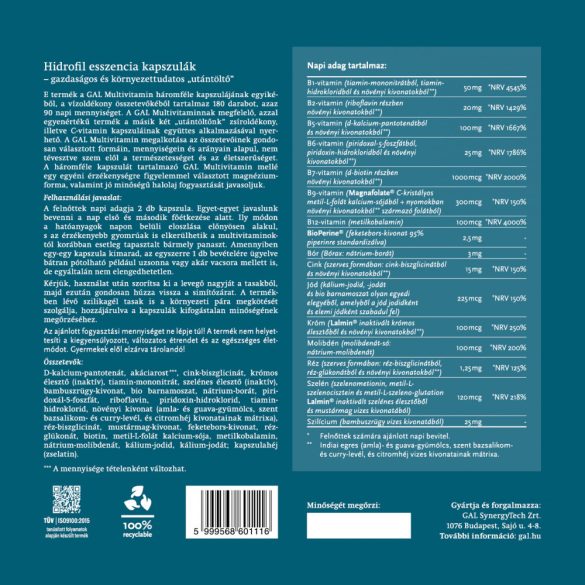 GAL Multivitamin – Családi kiszerelés