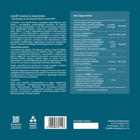 GAL Multivitamin – Családi kiszerelés