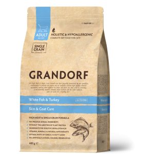 GRANDORF CAT WHITE FISH ADULT SKIN AND CARE 400G SZÁRAZ MACSKATÁP