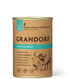 GRANDORF BUFFALO AND SWEET POTATO ADULT 400G KONZERV KUTYATÁP