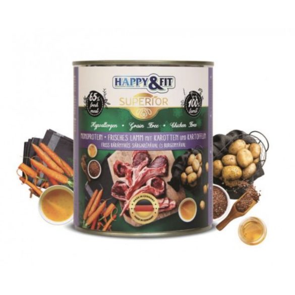 Happy&Fit Superior Dog Bárány 400g