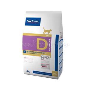 Virbac HPM Diet Cat Dermatology Support D1 3 kg