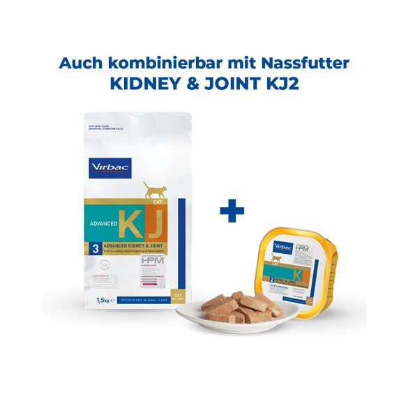 Virbac HPM Diet Cat Kidney & Joint 2  KJ2 12 x 85 g