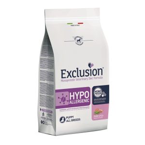 Exclusion Hypoallergenic PUPPY All Breeds Pork and Pea 2 kg