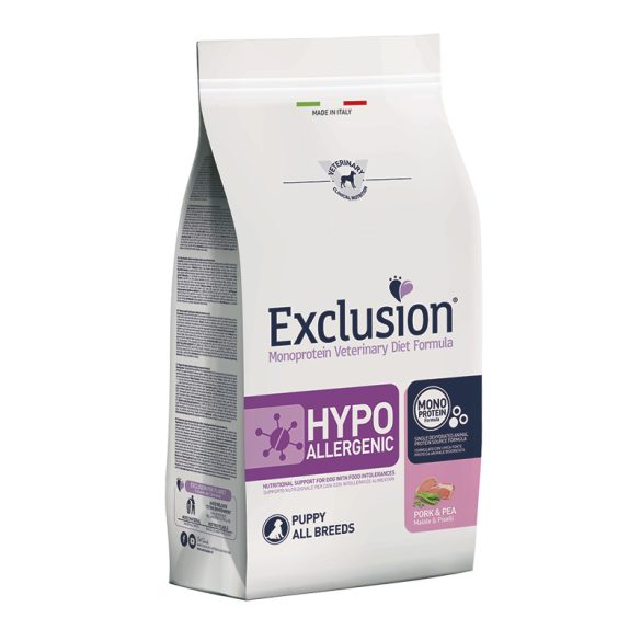Exclusion Hypoallergenic PUPPY All Breeds Pork and Pea 2 kg