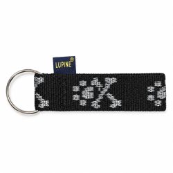 Lupine fekete, koponyamintás kulcstartó – KEY72200