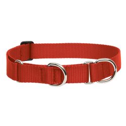 LUPINE Félfojtó nyakörv (Piros 2,5 cm széles 39-55 cm)