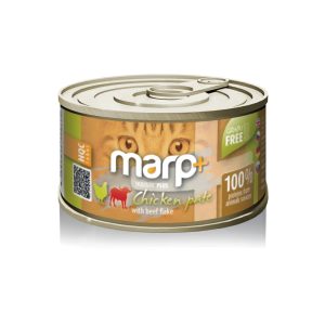 Marp CAT Holistic Plus - Nedves Chicken pate with beef flake 70 g - Csirkepástétom marhadarabokkal 70g