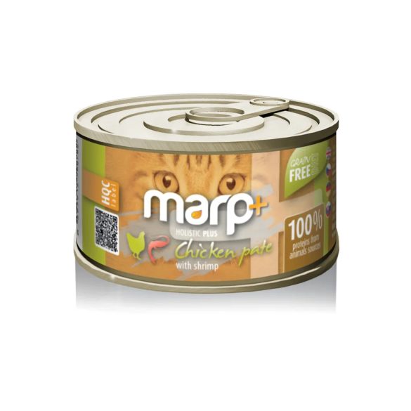 Marp CAT Holistic Plus - Nedves Chicken pate with shrimp 70 g - Csirkepástétom garnélával 70g