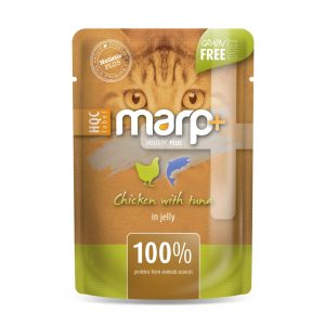 Marp CAT Holistic Plus - Nedves Chicken with tuna in jelly 55 g - Csirke tonhallal zselében 55 g